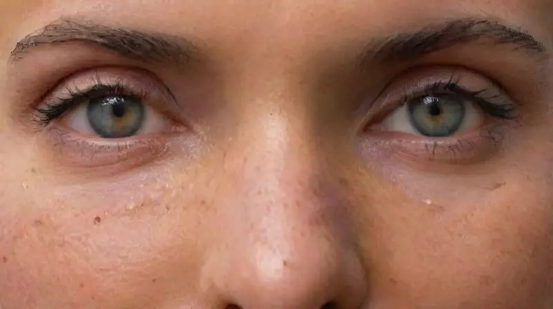 Retrato realista con tatuaje y reflejos naturales